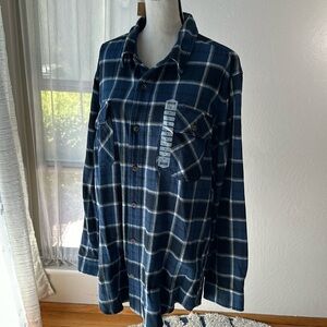 Duluth Trading Company Men’s Burlyweight trim fit button down Flannel NWT